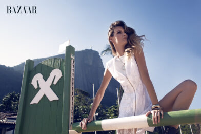 Spitze-Seiden Kleid, Leder Overall